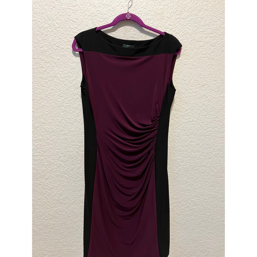 Women's Ralph Lauren Cap Sleeve Color Block Dress